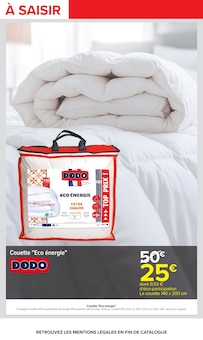 Promotion Literie dans le prospectus Carrefour, valable du 03/11/2026 au 16/11/2026 Promo Literie dans le catalogue Carrefour du moment à la page 3