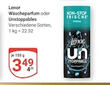 Aktuelle Lenor Angebote bei GLOBUS in Oberhausen Aktuelles Wäscheparfum oder Unstoppables Angebot bei GLOBUS in Oberhausen ab 3,49 €