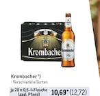 Aktuelles Krombacher Angebot bei Metro in Jena ab 12,72 €