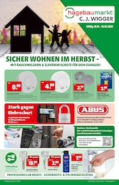 C. J. Wigger KG hagebaumarkt Prospekt: "SICHER WOHNEN IM HERBST", 2 Seiten, 15.11.2025 - 12.12.2025
