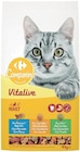 Le 2ème à -30% sur les croquettes pour chat en sac de 4 kg CARREFOUR COMPANINO - CARREFOUR COMPANINO dans le catalogue Supermarchés Match