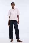 Blouse manches courtes unie en coton BIO GOTS dans le catalogue Monoprix Margaret