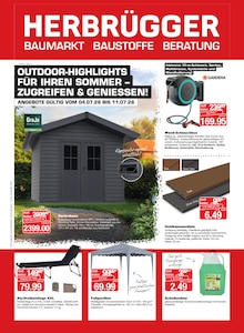Aktueller Herbrügger Prospekt für Sundern (Sauerland) und Ungebung, Seiten zum blättern Herbrügger Prospekt OUTDOOR HIGHLIGHTS FÜR IHREN SOMMER - ZUGREIFEN & GENIESSEN! mit Seiten in Sundern (Sauerland) und Umgebung