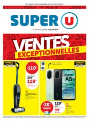 Aspirateur en promo dans le catalogue Super U à la page 1