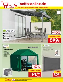 Gartenhaus im aktuellen Netto Marken-Discount Prospekt (München) Gartenhaus im Netto Marken-Discount Prospekt "Aktuelle Angebote" mit 62 Seiten (München)