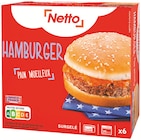 Hamburgers x6 surgelés - Netto - Netto à Tremblay-en-France Hamburgers x6 surgelés - Netto en promo chez Netto Tremblay-en-France à 4,69 €