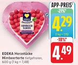 Herzstücke Himbeertorte bei EDEKA im Salach Prospekt für 4,29 €