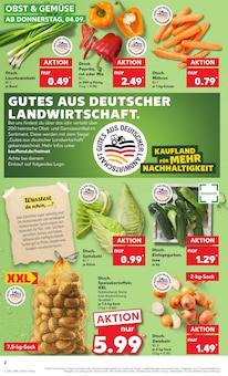 Aktueller Kaufland Prospekt "Aktuelle Angebote" Seite 2 von 64 Seiten für Magdeburg