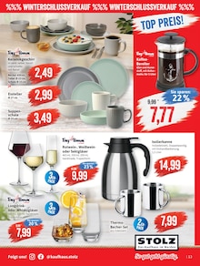 Kaffee im Kaufhaus Stolz Prospekt "STOLZ. Das Kaufhaus im Norden." mit 16 Seiten (Stralsund)