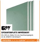 Gipskartonplatte imprägniert im aktuellen OBI Prospekt für 6,70 €