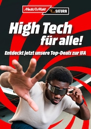 Elektromärkte Prospekt von MediaMarkt Saturn in Stößen Aktueller MediaMarkt Saturn Elektromärkte Prospekt für Stößen: High Tech für alle! mit 1} Seite, 26.08.2025 - 10.09.2025