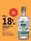 E.Leclerc Pessac - Promo London dry gin Promo London dry gin à 18,40 € dans le catalogue E.Leclerc à Pessac