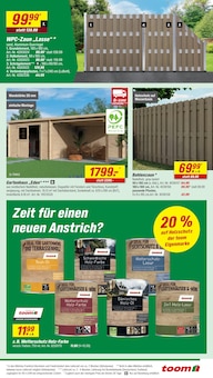 Gartenhaus im aktuellen toom Baumarkt Prospekt (Leipzig) Gartenhaus im toom Baumarkt Prospekt "Respekt, wer's selber macht." mit 30 Seiten (Leipzig)