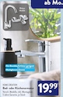 Bad- oder Küchenarmatur von Home Creation für 19,99 € bei ALDI SÜD im Angebot Bad- oder Küchenarmatur von Home Creation im aktuellen ALDI SÜD Prospekt