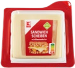 Sandwichscheiben Gouda von K-CLASSIC für 2,22 € bei Kaufland im Angebot Sandwichscheiben Gouda von K-CLASSIC im aktuellen Kaufland Prospekt