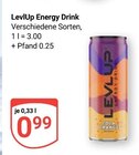 Aktuelles LevUp Energy Drink Angebot bei GLOBUS in Gießen ab 0,99 €