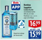 Bombay Sapphire London Dry Gin Angebote bei famila Nordost Langenhagen für 15,99 €