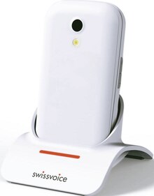 Téléphonie - SWISSVOICE dans le catalogue Géant Casino Téléphone mobile SENIOR - SWISSVOICE à 39,90 € en promo chez Géant Casino