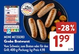 Grobe Bratwurst von Meine Metzgerei im aktuellen ALDI SÜD Prospekt für 1,99 €