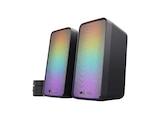 GXT611 Wezz beleuchtetes 2.0 RGB Lautsprecherset, Schwarz im MediaMarkt Saturn Prospekt GXT611 Wezz beleuchtetes 2.0 RGB Lautsprecherset, Schwarz von TRUST im aktuellen MediaMarkt Saturn Prospekt für 31,99 €