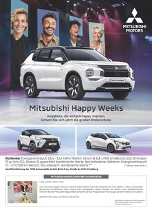 Aktueller Mitsubishi Prospekt "Mitsubishi Happy Weeks" Seite 1 von 1 Seiten