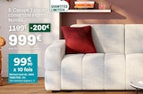 Canapé 3 places convertible express Nomea en promo chez But Nogent-sur-Oise à 999,00 €