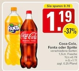Coca-Cola, Fanta oder Sprite im Angebot bei WEZ in Lübbecke Coca-Cola, Fanta oder Sprite Angebote bei WEZ Lübbecke für 1,19 €