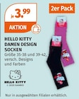 Damenbekleidung im Müller Prospekt Damen Design Socken von Hello Kitty im aktuellen Müller Prospekt für 3,99 €