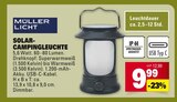 Solar-Campingleuchte im Angebot bei Marktkauf in Friedrichshafen Solar-Campingleuchte Angebote von Müller Licht bei Marktkauf Friedrichshafen für 9,99 €