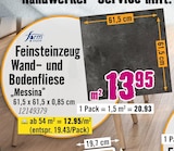 Hornbach Ingolstadt - Feinsteinzeug Wand- und Bodenfliese Messina Angebot im Prospekt Feinsteinzeug Wand- und Bodenfliese Messina bei Hornbach im Ingolstadt Prospekt für 12,95 €