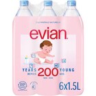 SUR TOUS LES PACKS D'EAU NATURELLES ET BIDON - EVIAN en promo chez Carrefour Antony