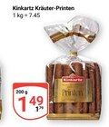 Kräuter-Printen im Angebot bei GLOBUS in Olpe Kräuter-Printen Angebote von Kinkartz bei GLOBUS Olpe für 1,49 €