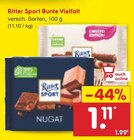 Bunte Vielfalt Angebote von Ritter Sport bei Netto Marken-Discount Kaufbeuren für 1,11 €