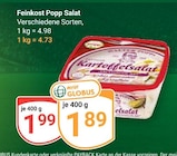Feinkost Popp Salat im Angebot bei GLOBUS in Jena Feinkost Popp Salat Angebote bei GLOBUS Jena für 1,89 €