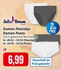 Damen-Maxislip oder Damen-Panty im Angebot bei Kaufhaus Stolz in Stralsund Damen-Maxislip oder Damen-Panty Angebote von Julia Brown by Stolz bei Kaufhaus Stolz Stralsund für 6,99 €