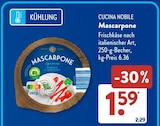 Mascarpone im ALDI SÜD Prospekt Mascarpone von CUCINA NOBILE im aktuellen ALDI SÜD Prospekt für 1,59 €