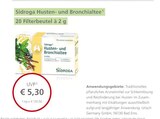 Husten- und Bronchialtee bei LINDA Premiumapotheke im Waldachtal Prospekt für 5,30 €