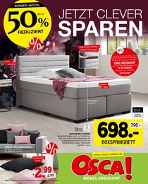 Osca Möbel Prospekt für Bielefeld mit 16 Seiten Osca Möbel Prospekt für Bielefeld: "Jetzt clever sparen!", 16 Seiten, 30.04.2022 - 24.05.2022