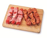 Produit élaboré : brochette de filet mignon de porc avec légumes en promo à 13,99 € chez Supermarchés Match Produit élaboré : brochette de filet mignon de porc avec légumes dans le catalogue Supermarchés Match