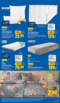 Kopfkissen im aktuellen Lidl Prospekt (Duisburg) Kopfkissen im Lidl Prospekt "LIDL LOHNT SICH" mit 77 Seiten (Duisburg)