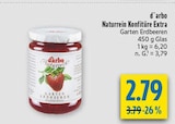 Naturrein Konfitüre Extra Garten Erdbeeren im Angebot bei diska in Freiberg Naturrein Konfitüre Extra Garten Erdbeeren Angebote von d'arbo bei diska Freiberg für 2,79 €