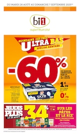 Prospectus Bi1 à Époisses, "QUINZAINE DES PRIX ULTRA BAS : SPÉCIAL RENTRÉE", 20 pages de promos valables du 26/08/2025 au 07/09/2025