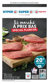 Promos Viande dans le catalogue "Le marché À PRIX BAS SPÉCIAL PLANCHA" de Hyper U Viande en promo dans le catalogue Hyper U à la page 1