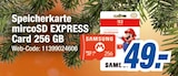 Speicherkarte microSD EXPRESS Card im Angebot bei expert in Koblenz Speicherkarte microSD EXPRESS Card Angebote von Samsung bei expert Koblenz für 49,00 €