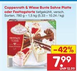 Aktuelles Bunte Sahne Platte oder Festtagstorte Angebot bei Netto Marken-Discount in Regensburg ab 7,99 €