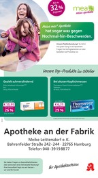 mea - meine apotheke Prospekt für Hamburg: "Unsere Oktober-Angebote", 4 Seiten, 01.10.2025 - 31.10.2025