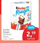 Kinder Riegel für 2,19 € bei budni im Angebot Kinder Riegel im aktuellen budni Prospekt