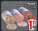 Presssack Hausmacher Art Weiß im EDEKA Prospekt Presssack Hausmacher Art Weiß im aktuellen EDEKA Prospekt für 1,11 €