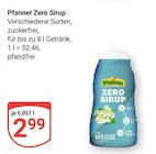 Zero Sirup Angebote von Pfanner bei GLOBUS Erfurt für 2,99 €