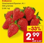 Aktuelles Erdbeeren Angebot bei Netto Marken-Discount in Frankfurt (Main) ab 2,99 €